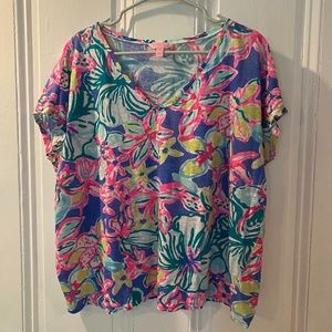 Lilly Pulitzer 100% Linen Top L/XL